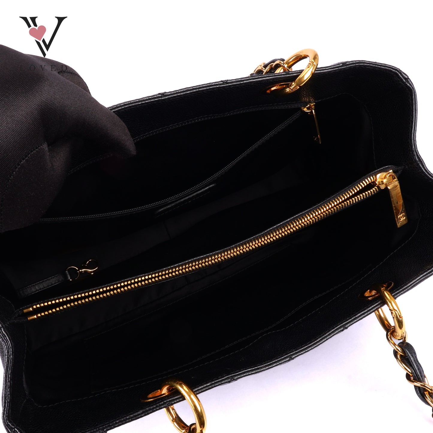 Chanel GST in Black Caviar Leather