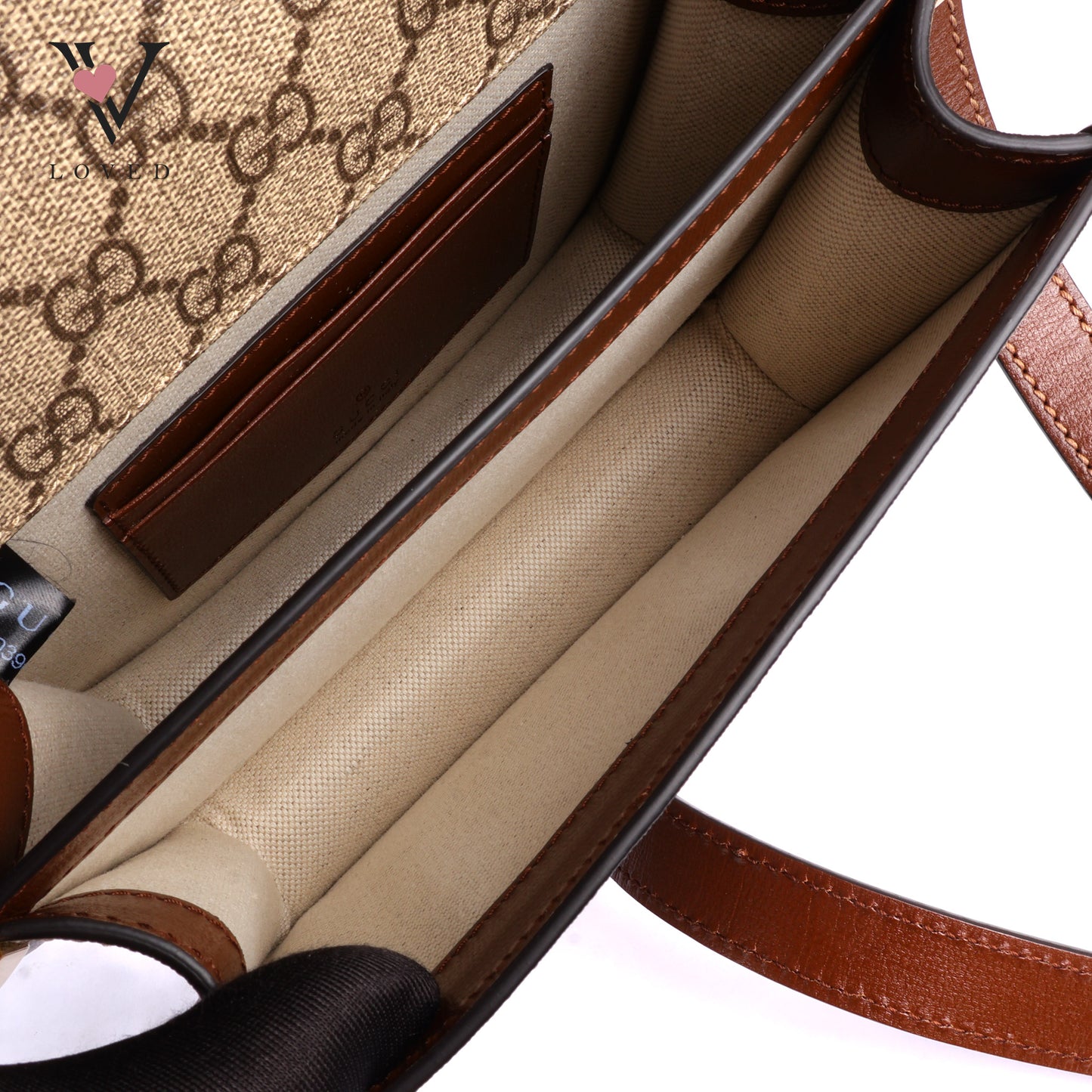 Gucci GG Supreme Mini Retro Interlocking G Flap in Azalea Calfskin Leather