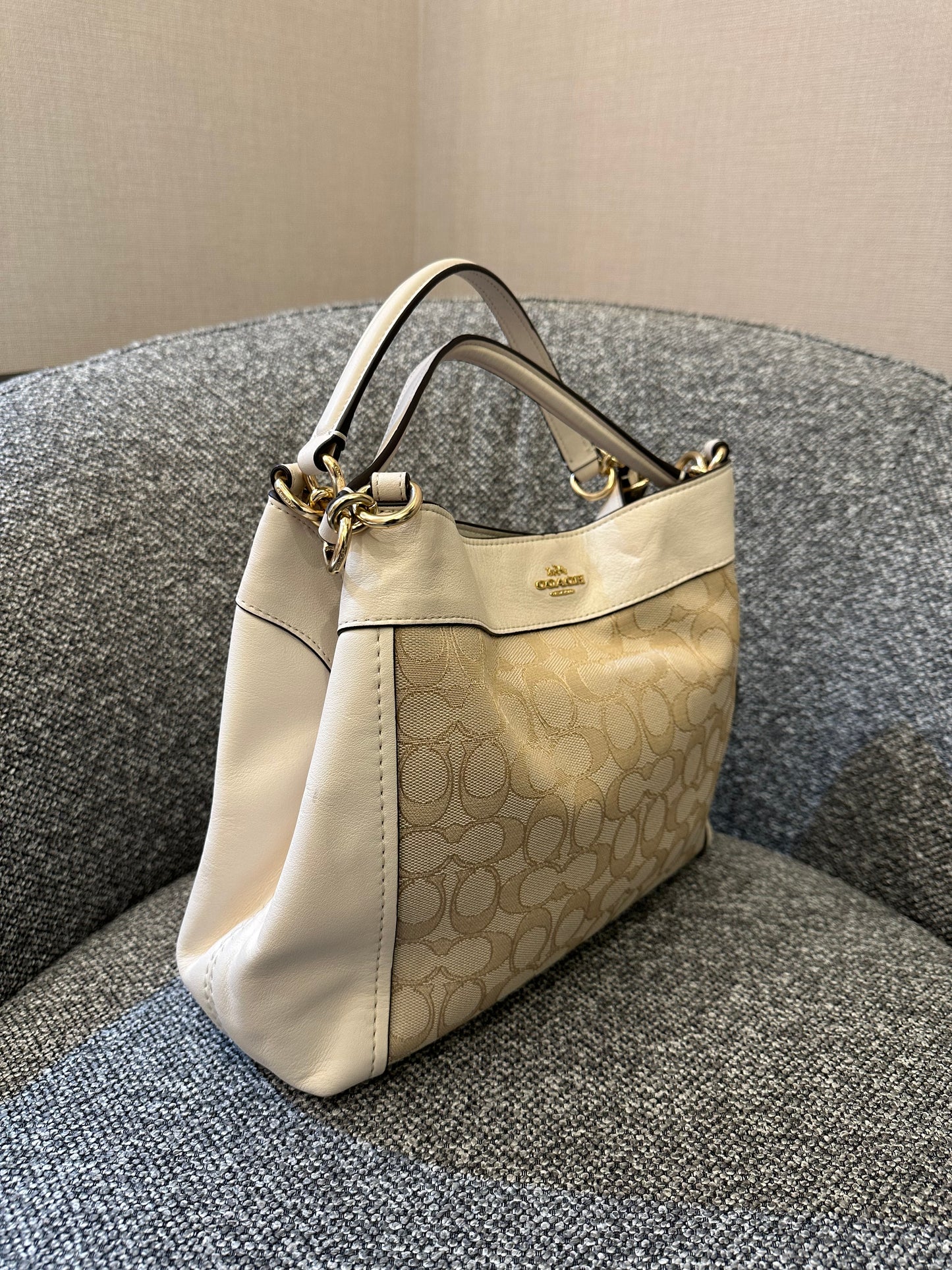 Coach Lexy Shoulder Bag In Signature Jacquard Canvas