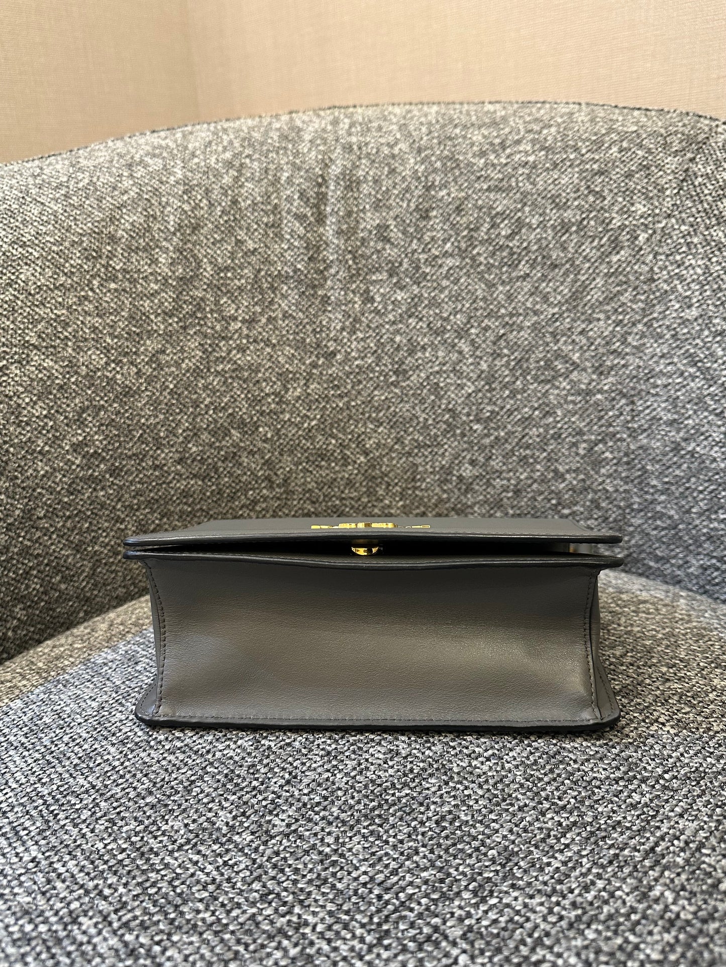 Prada Saffiano Chain Shoulder Bag in Grey
