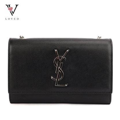 Yves Saint Laurent Kate Small Shoulder Bag in Black Leather