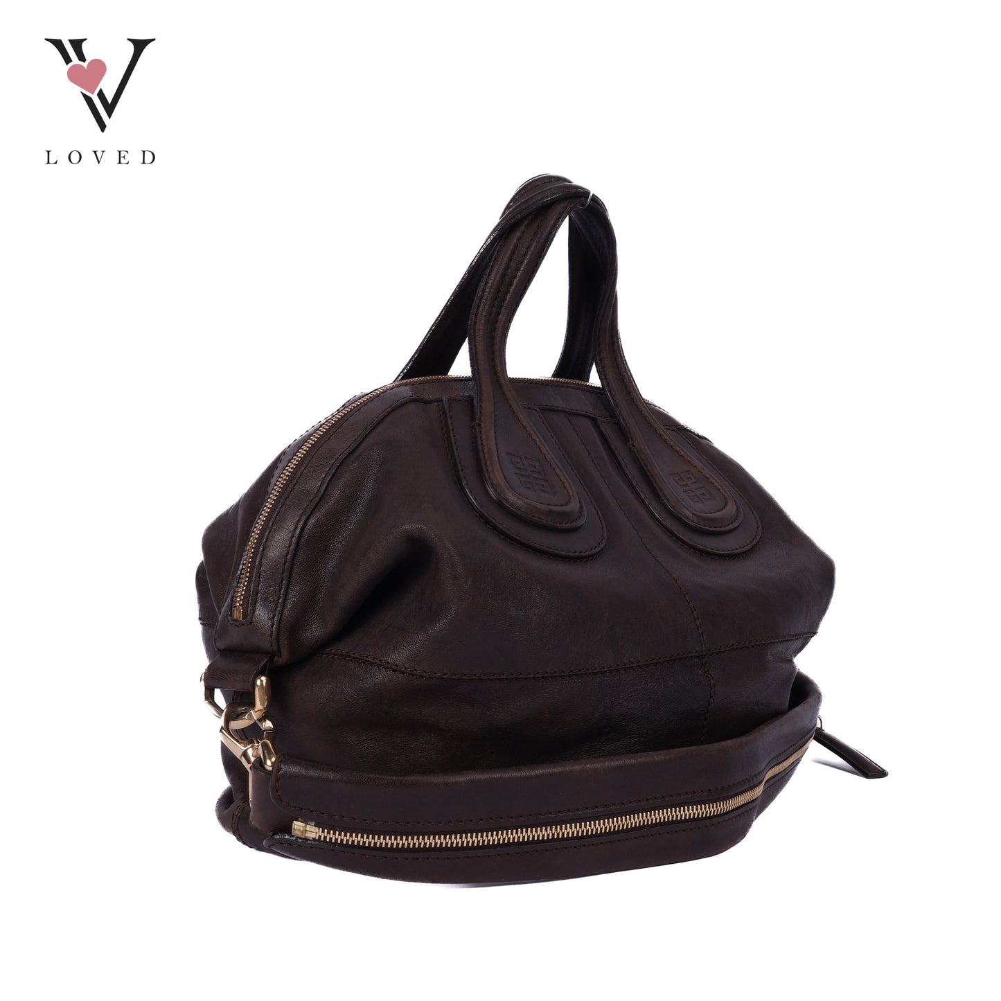 Nightingale Dark Brown Lambskin Leather
