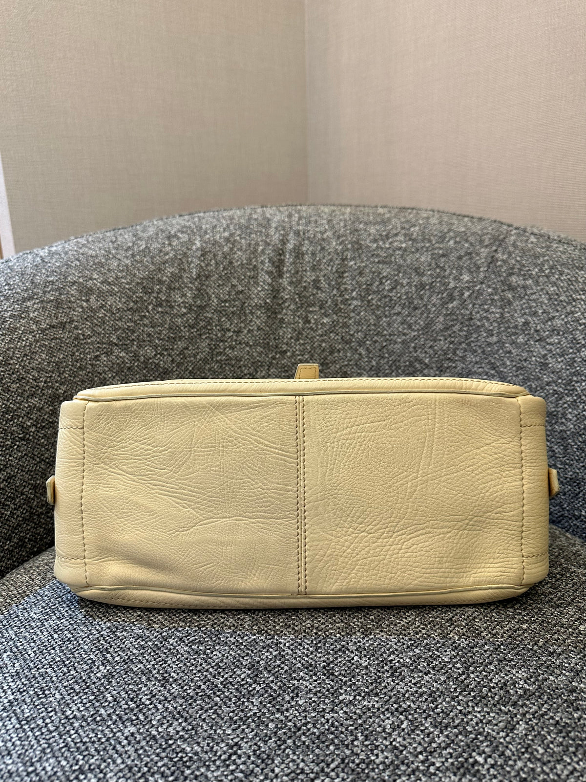 Celine Boogie Handbag in Light Yellow Leather