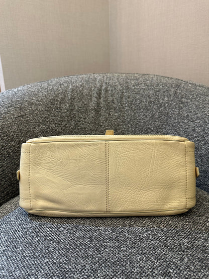 Celine Boogie Handbag in Light Yellow Leather