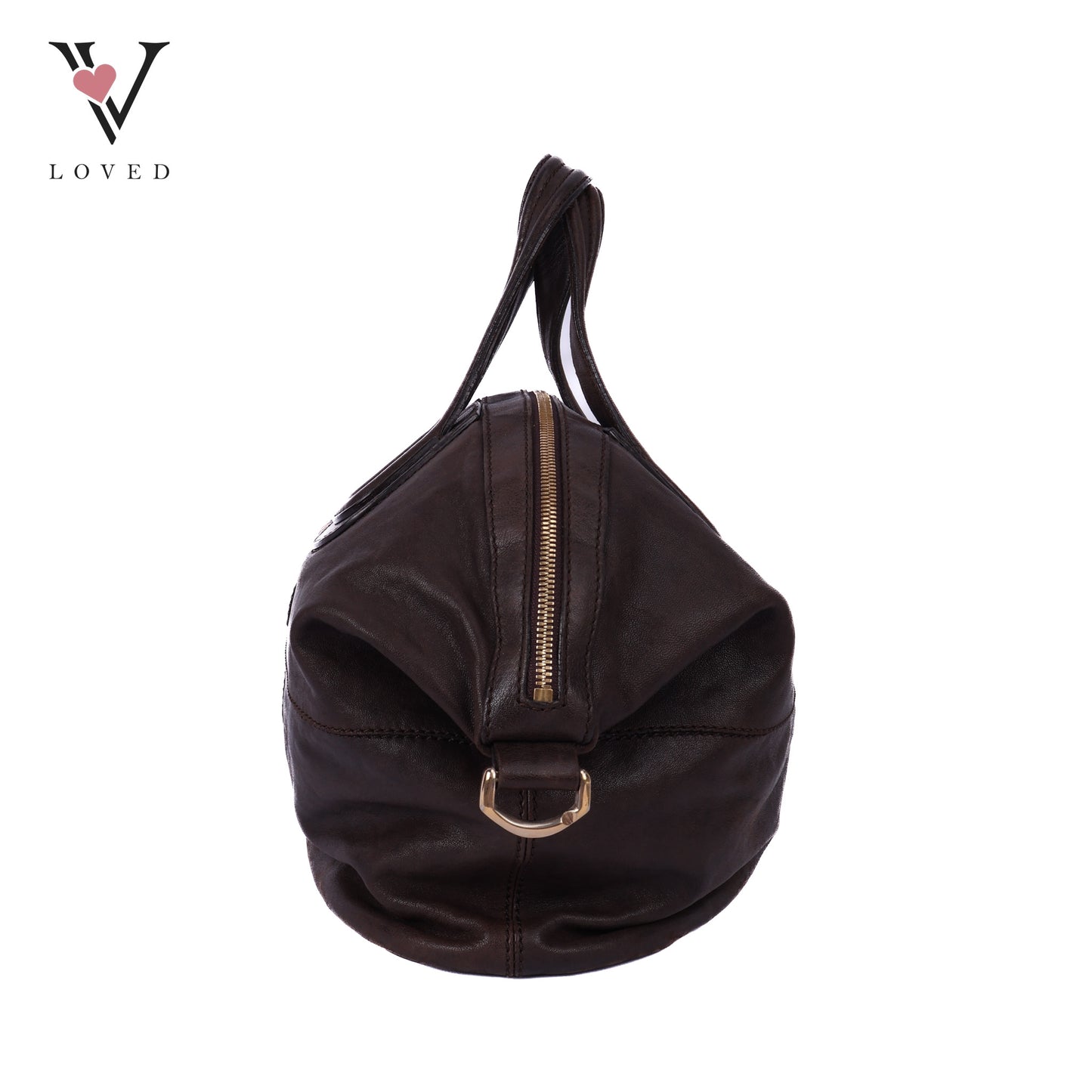 Nightingale Dark Brown Lambskin Leather