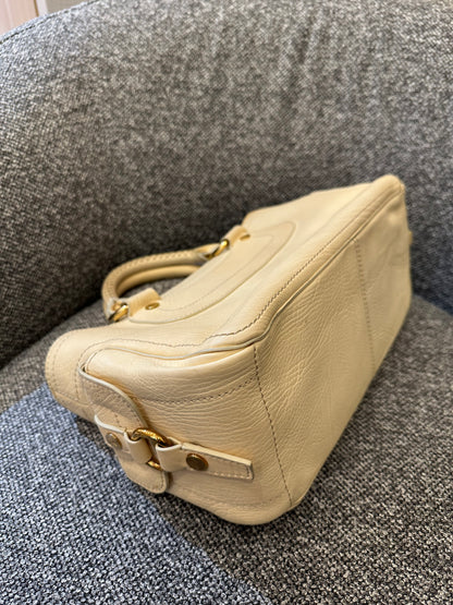 Celine Boogie Handbag in Light Yellow Leather