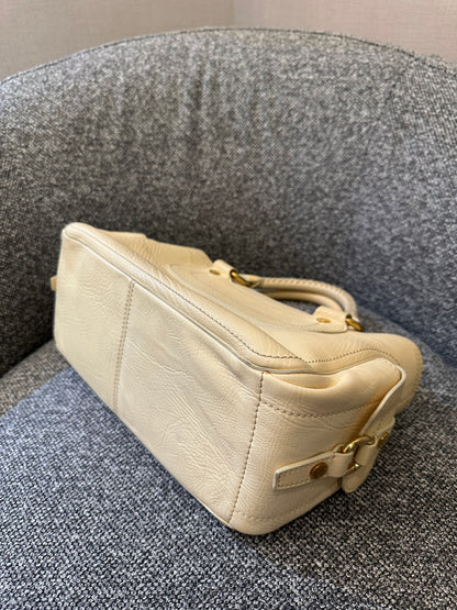 Celine Boogie Handbag in Light Yellow Leather