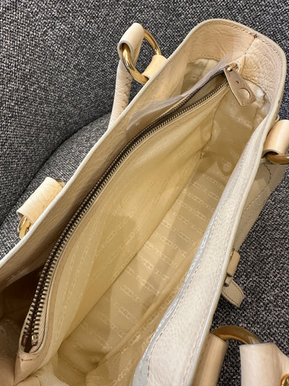 Celine Boogie Handbag in Light Yellow Leather