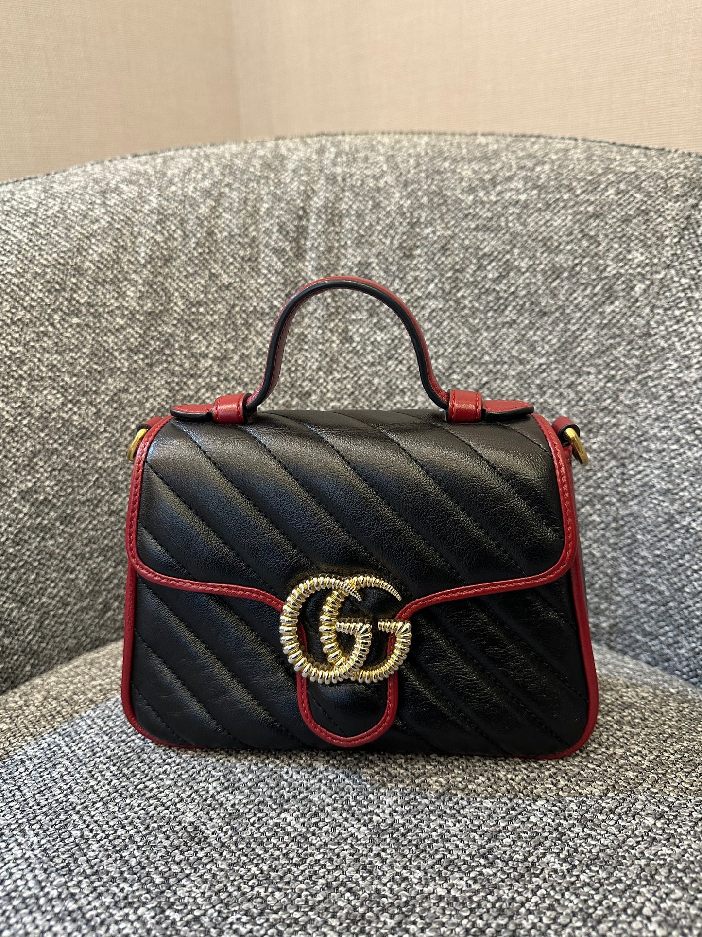 Gucci GG Marmont Mini Torchon Top Handle Bag