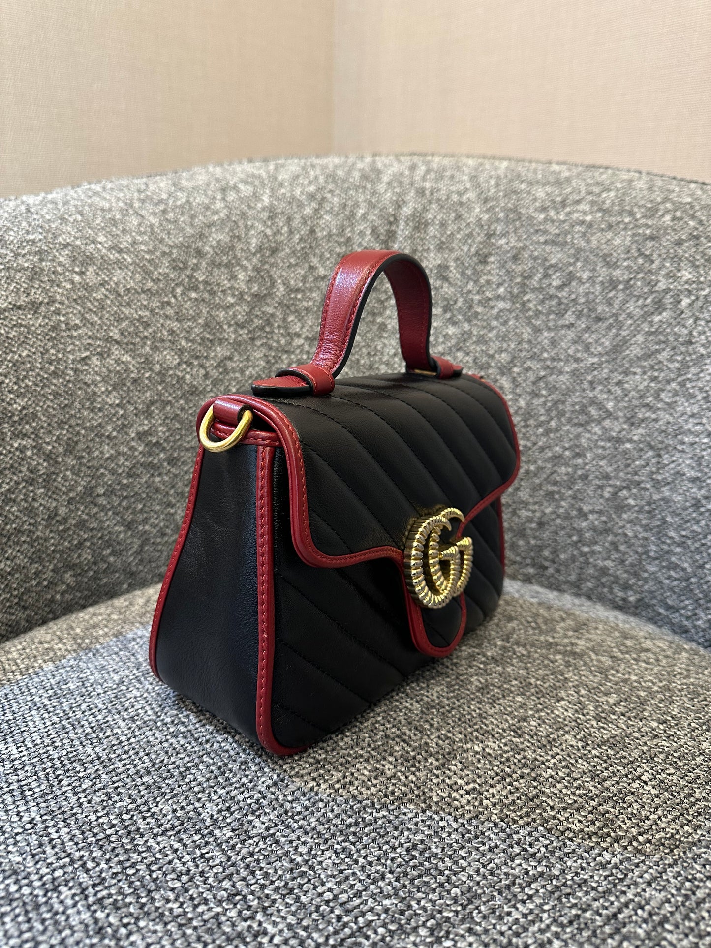Gucci GG Marmont Mini Torchon Top Handle Bag