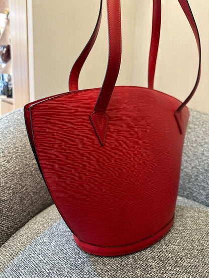 Louis Vuitton Saint Jacques in Red Epi Leather