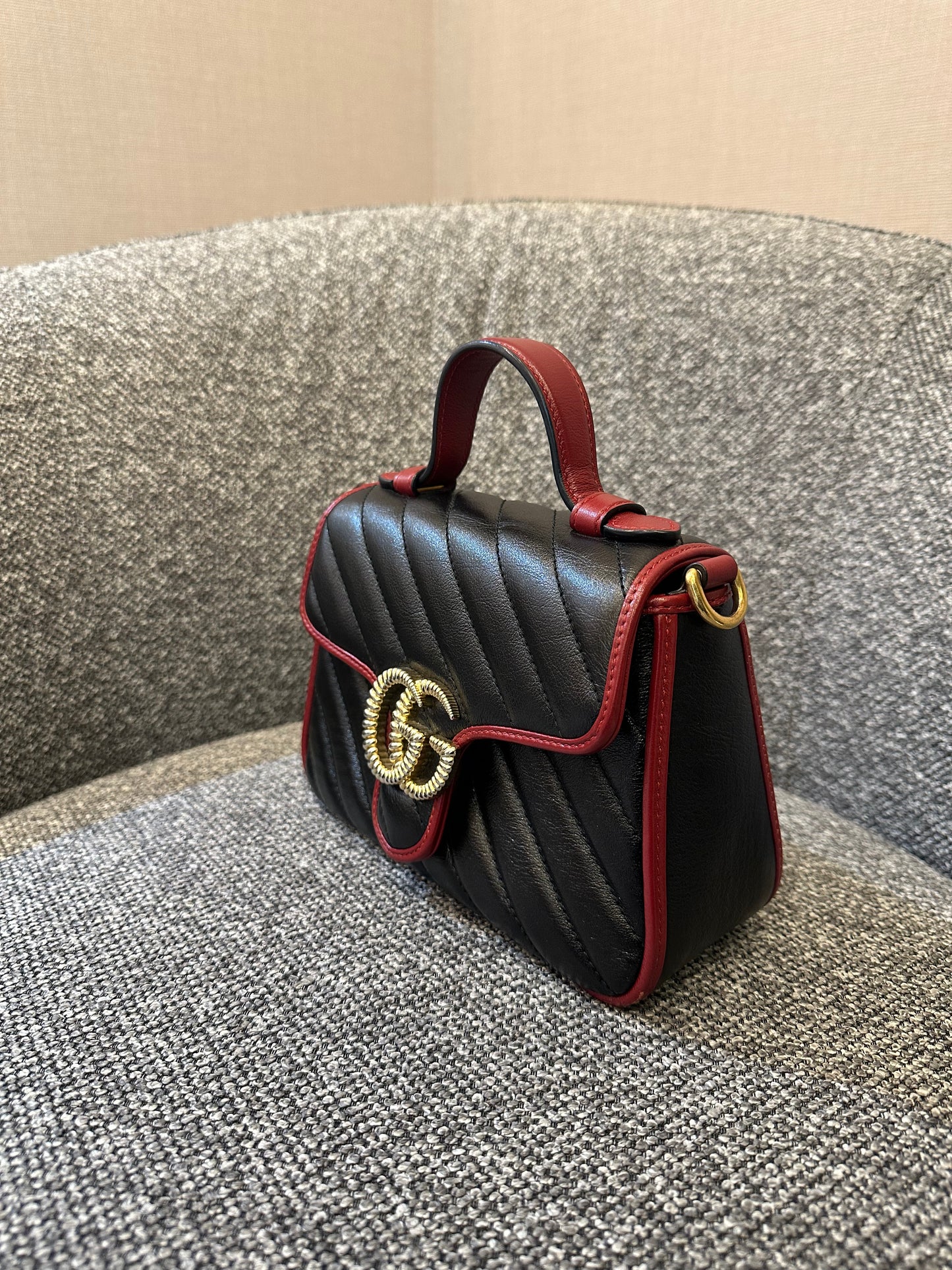 Gucci GG Marmont Mini Torchon Top Handle Bag