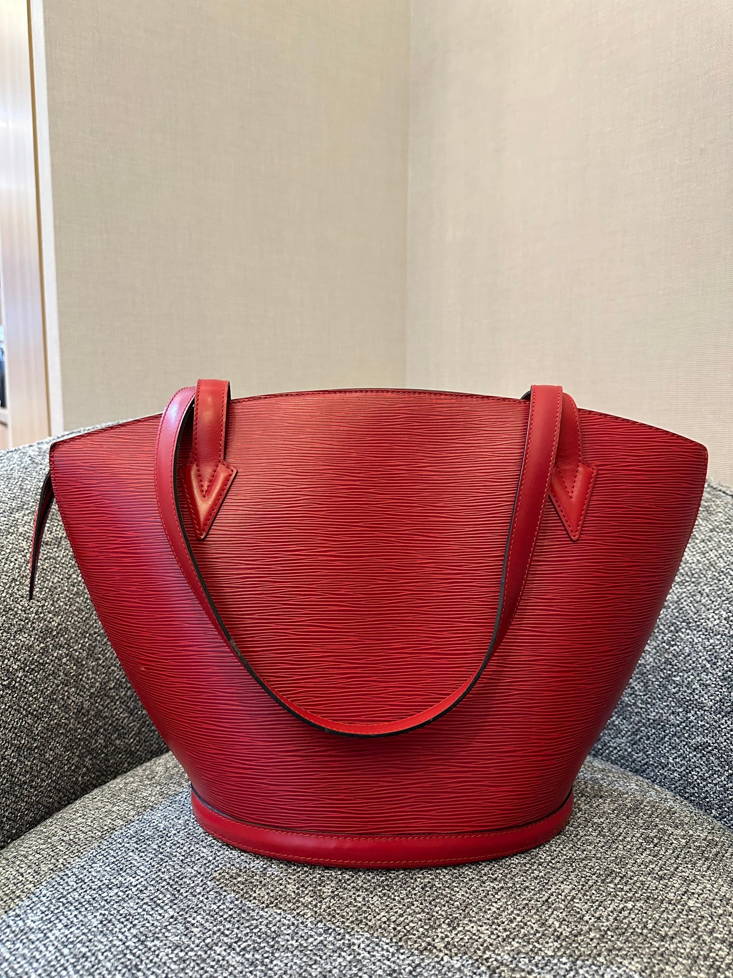 Louis Vuitton Saint Jacques in Red Epi Leather