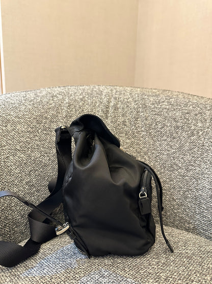 Prada Small Tessuto Nylon and Leather Backpack