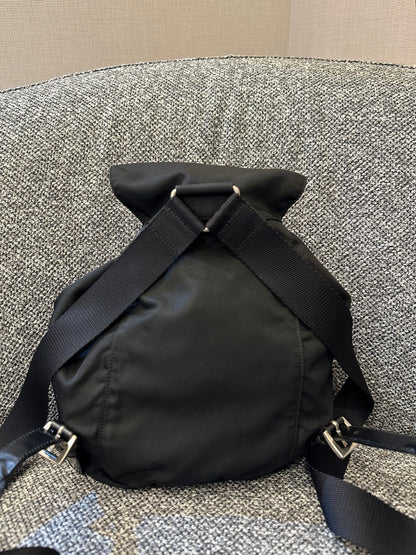 Prada Small Tessuto Nylon and Leather Backpack