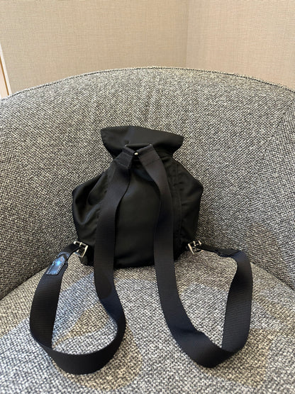 Prada Small Tessuto Nylon and Leather Backpack