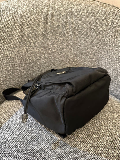 Prada Small Tessuto Nylon and Leather Backpack