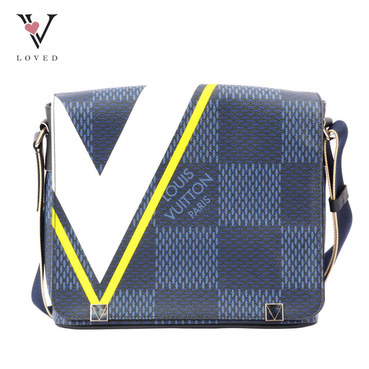 Louis Vuitton America's Cup Limited Edition District PM In Damier Cobalt Canvas