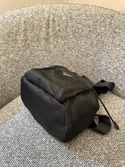 Prada Small Tessuto Nylon and Leather Backpack
