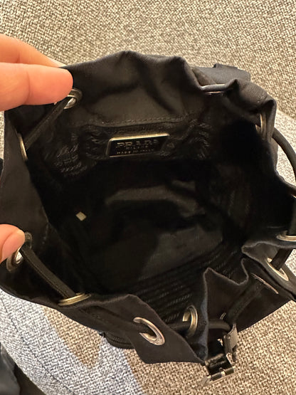 Prada Small Tessuto Nylon and Leather Backpack