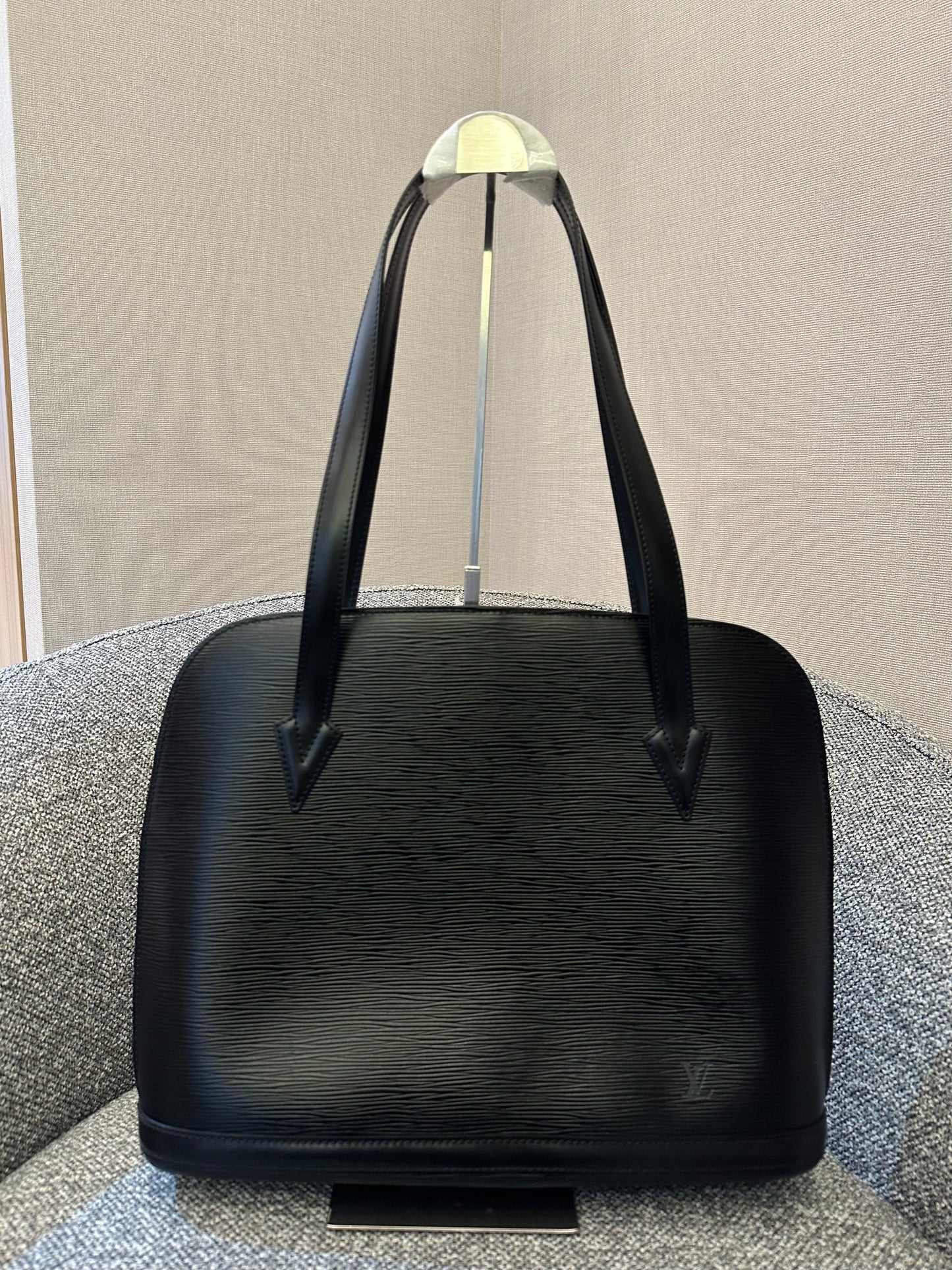Louis Vuitton Lussac Bag in Black Epi Leather