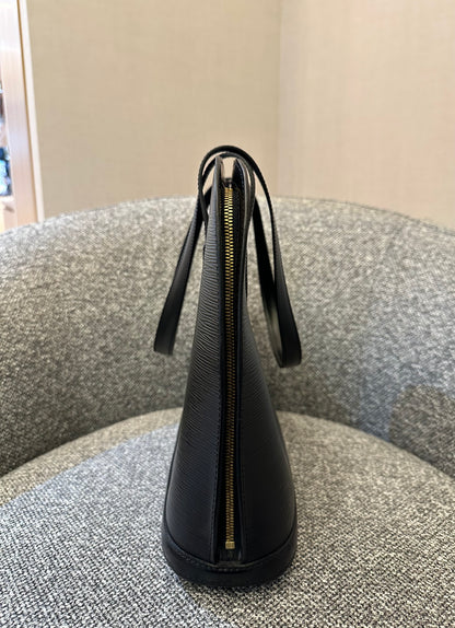 Louis Vuitton Lussac Bag in Black Epi Leather