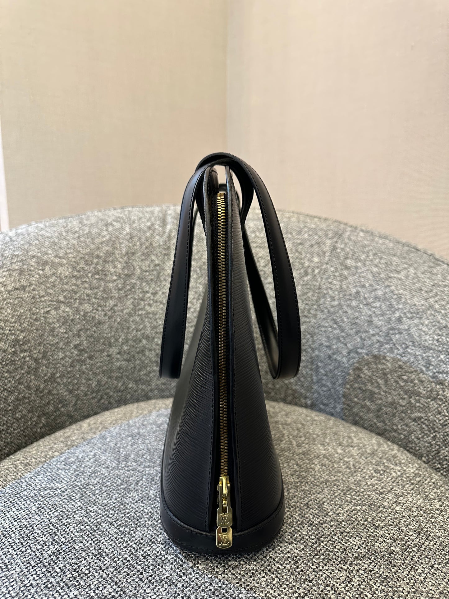 Louis Vuitton Lussac Bag in Black Epi Leather