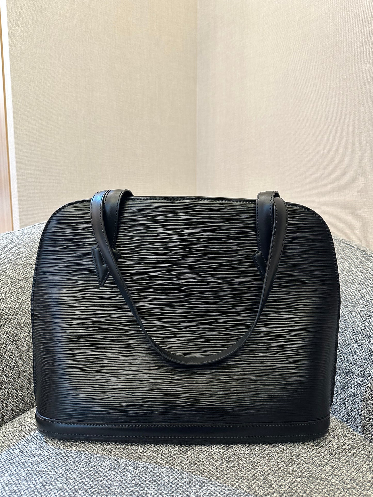 Louis Vuitton Lussac Bag in Black Epi Leather