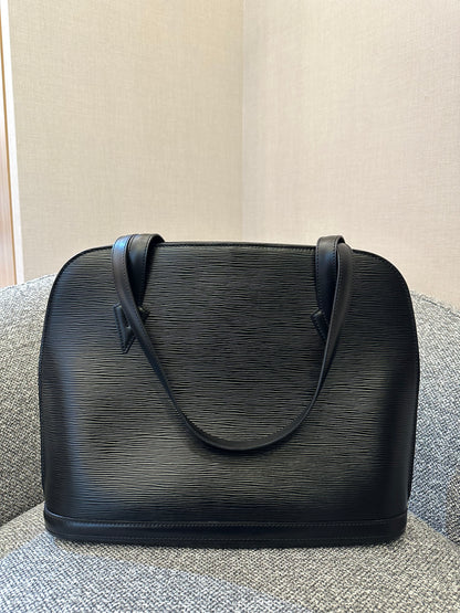 Louis Vuitton Lussac Bag in Black Epi Leather