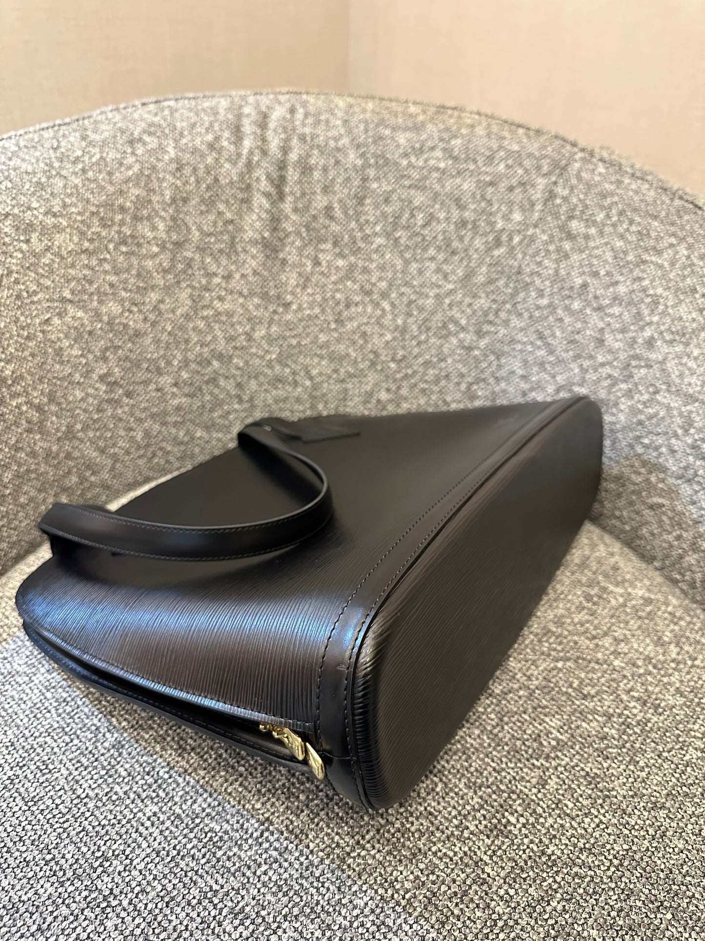 Louis Vuitton Lussac Bag in Black Epi Leather