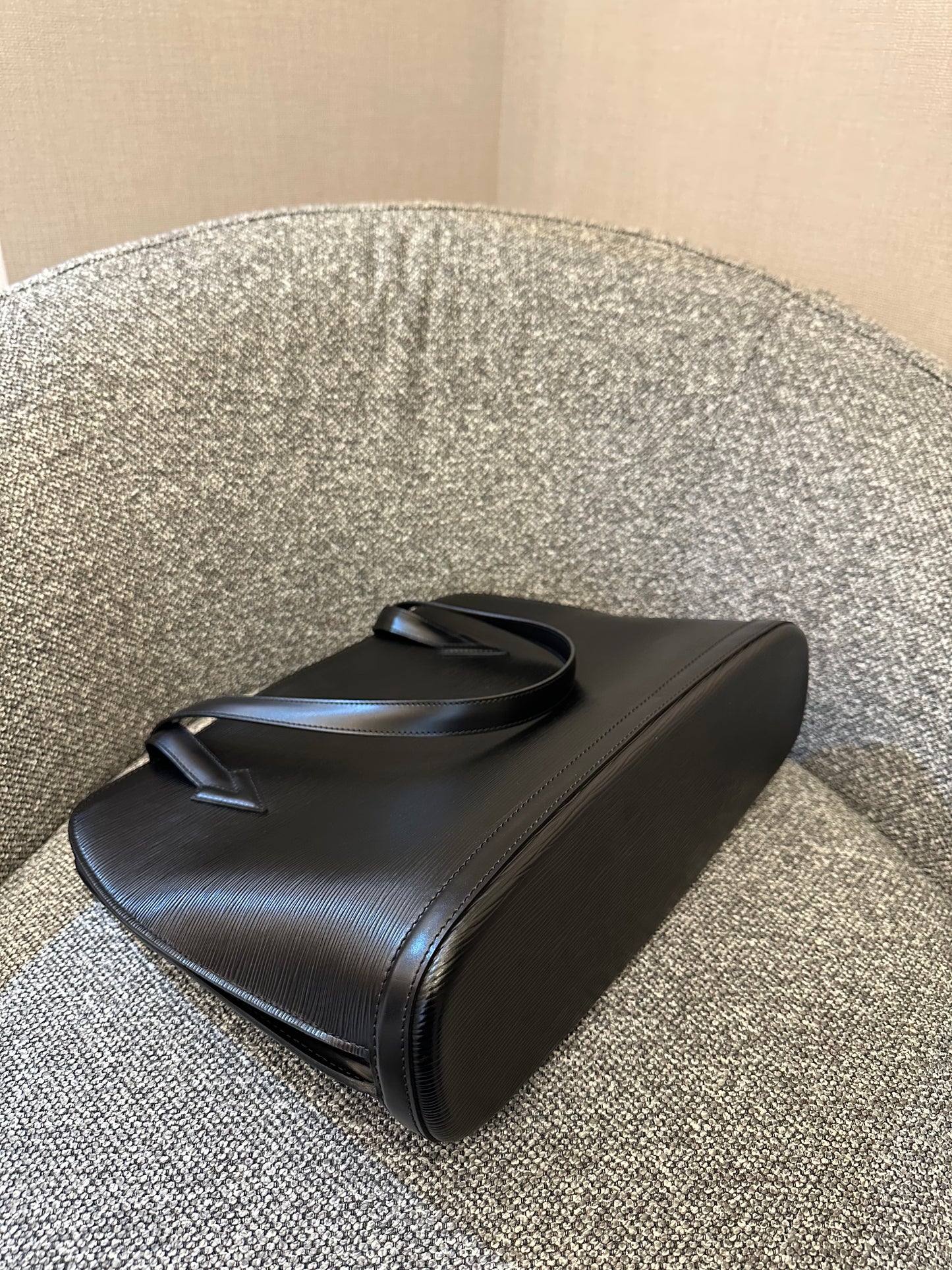 Louis Vuitton Lussac Bag in Black Epi Leather