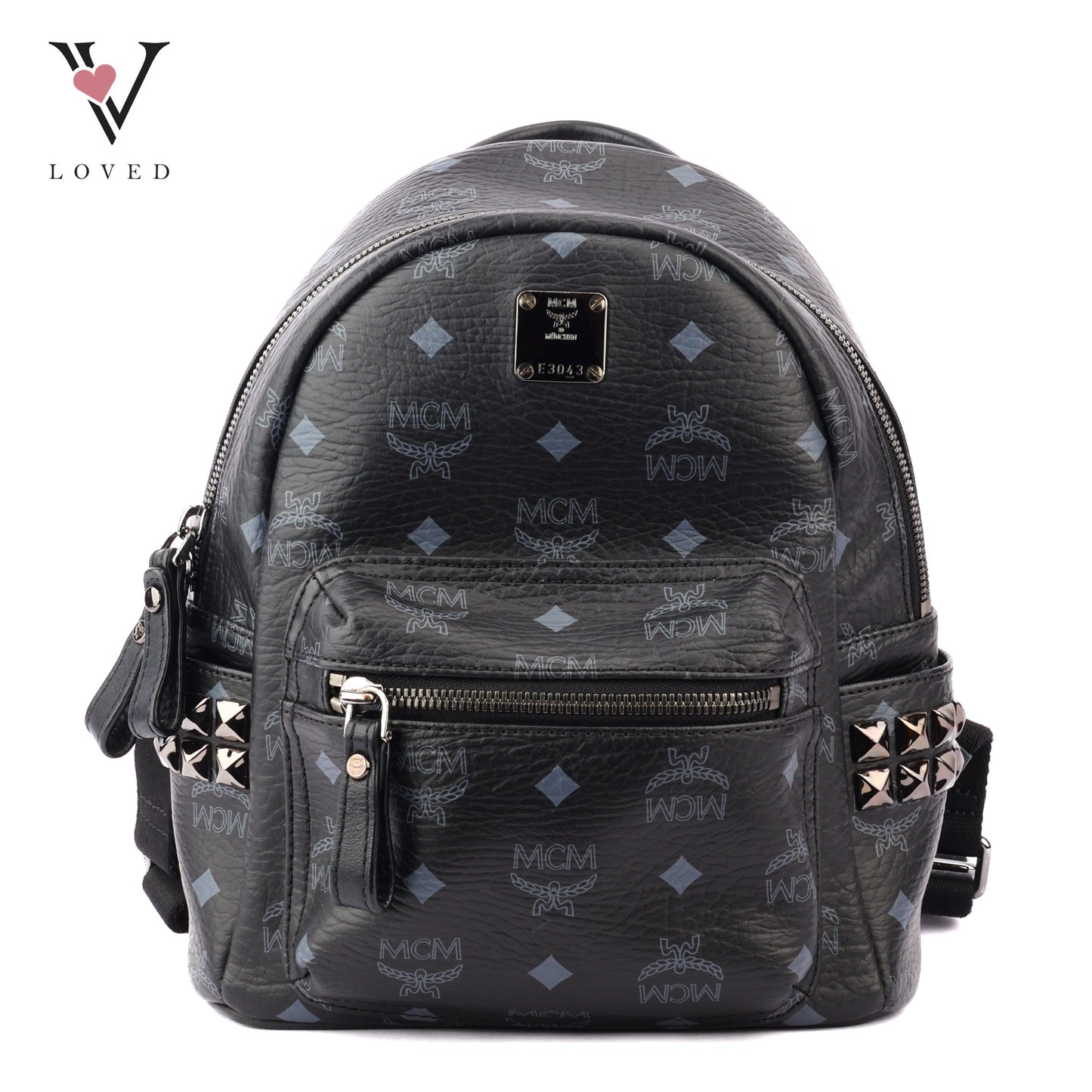 MCM Stark Side Studded Backpack