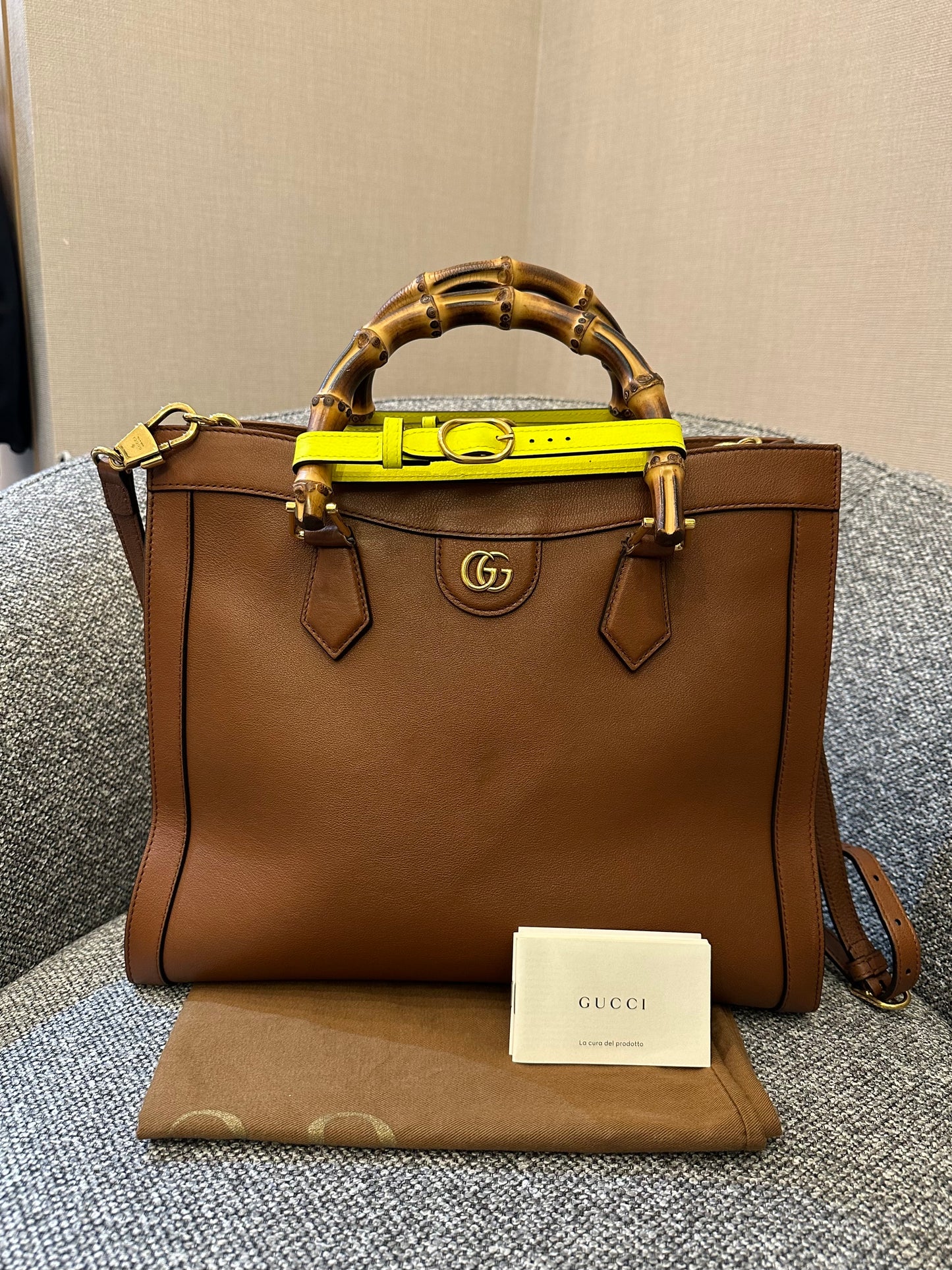 Gucci Diana Bamboo Handle Tote Bag