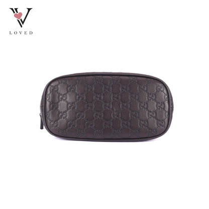 Gucci Guccissima Dome Satchel in Brown Leather