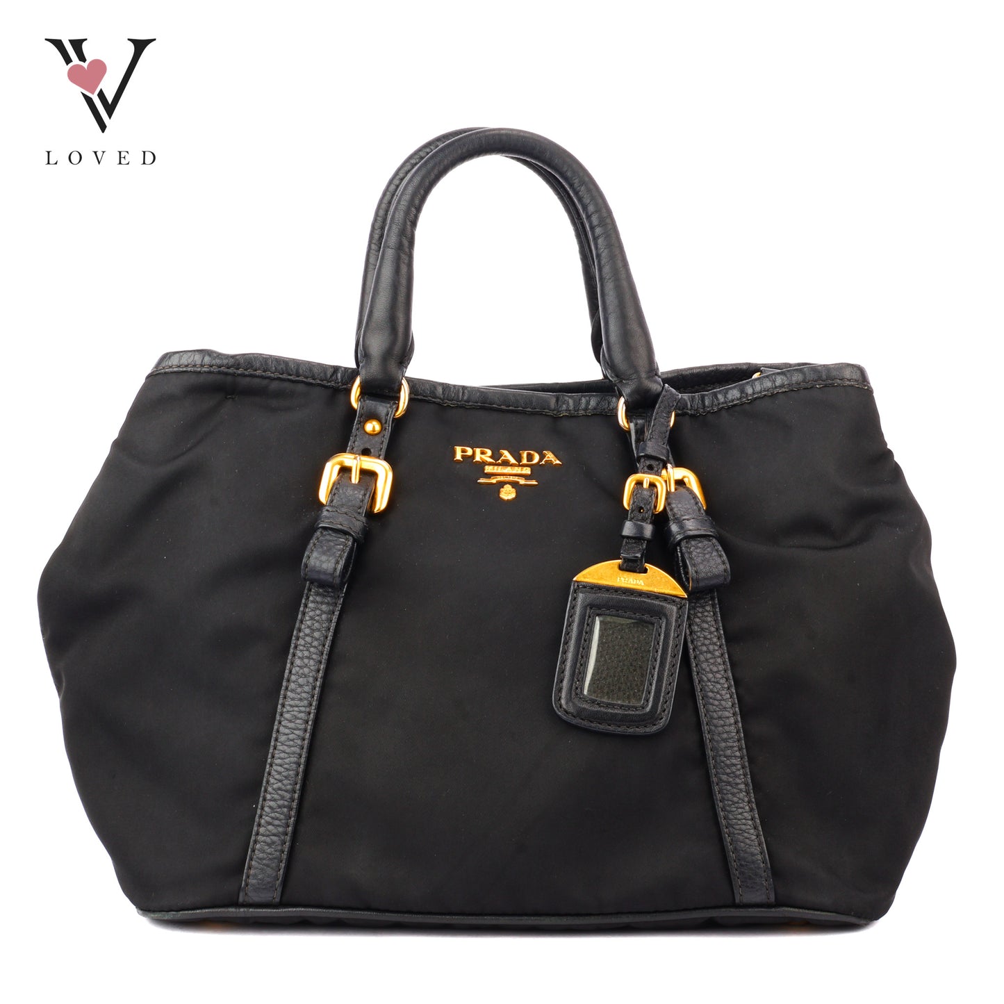 Prada Tessuto Two-Way Bag In Black Nylon