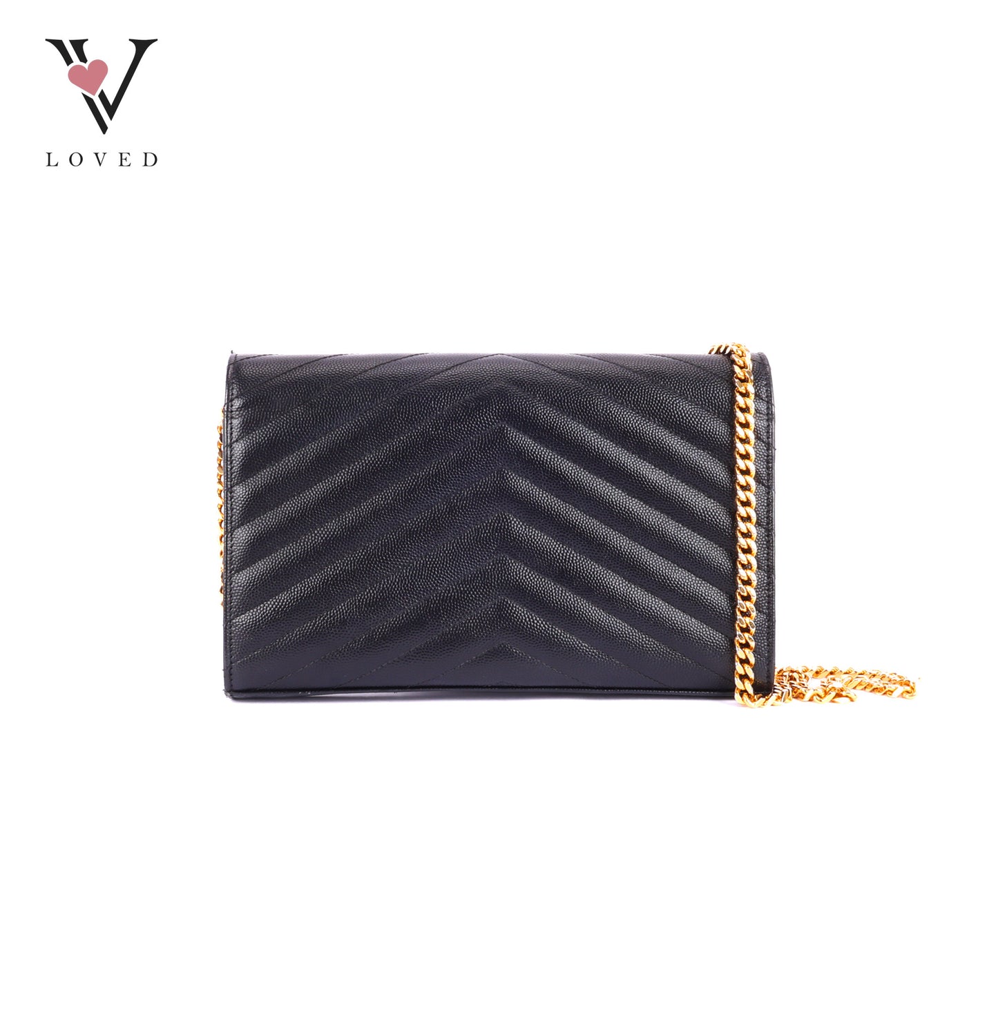 YSL	Cassandre Monogram in Caviar Leather