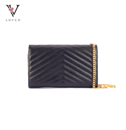 YSL	Cassandre Monogram in Caviar Leather