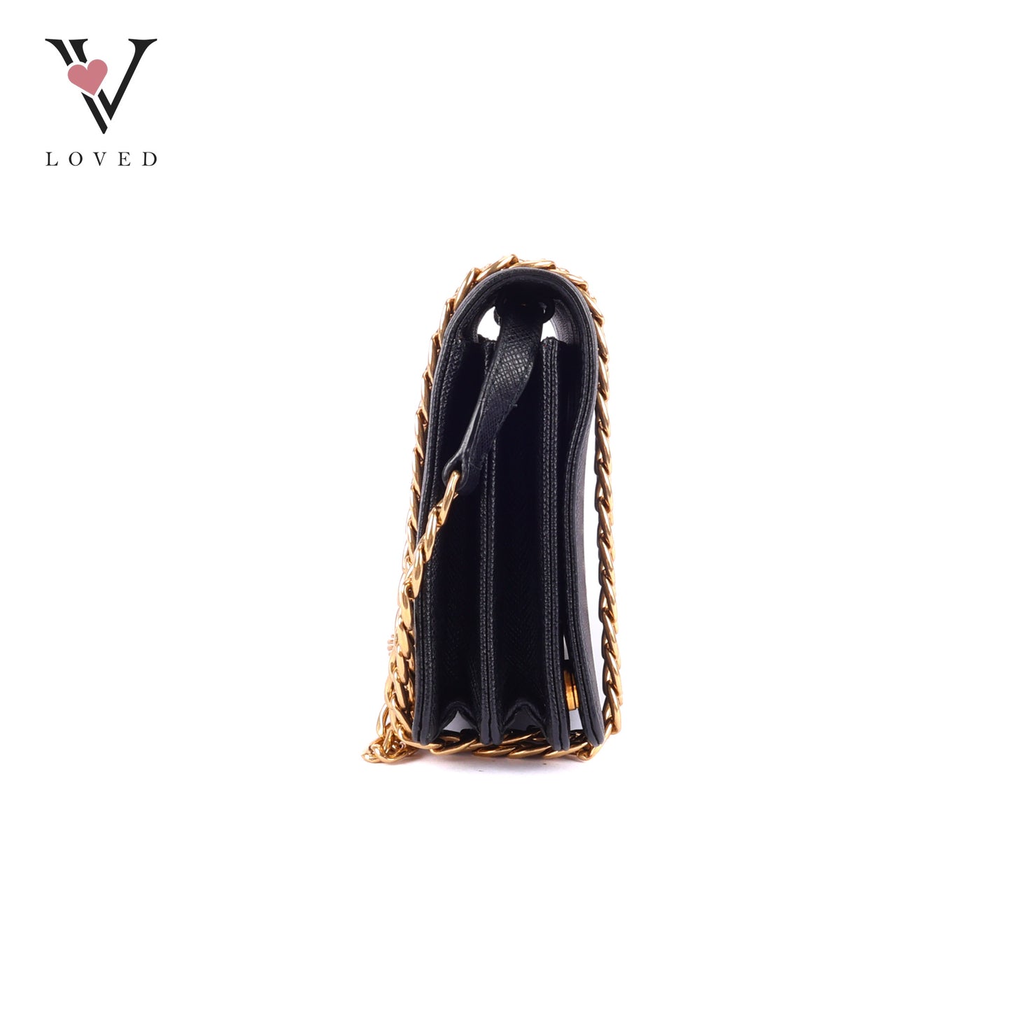 Prada Logo-Lettering Saffiano Leather Shoulder Bag