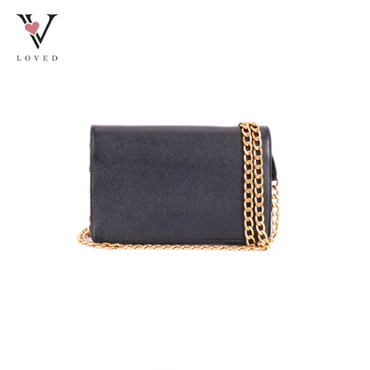 Prada Logo-Lettering Saffiano Leather Shoulder Bag