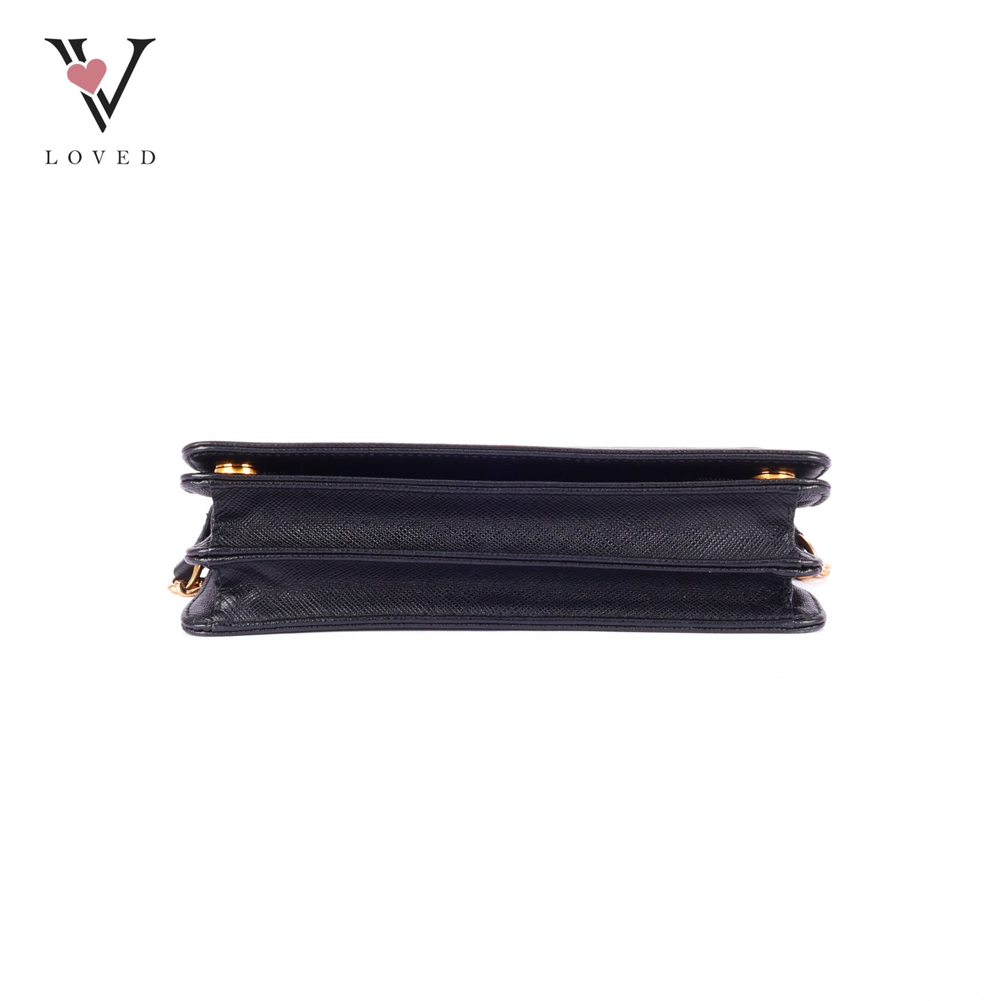 Prada Logo-Lettering Saffiano Leather Shoulder Bag