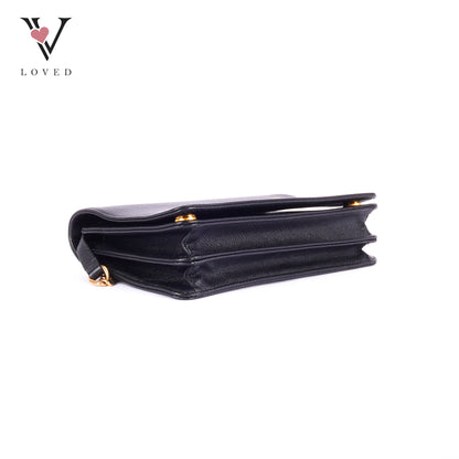 Prada Logo-Lettering Saffiano Leather Shoulder Bag