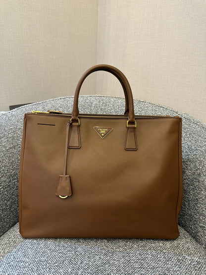 Prada Galleria Saffiano Double Zip Tote Bag