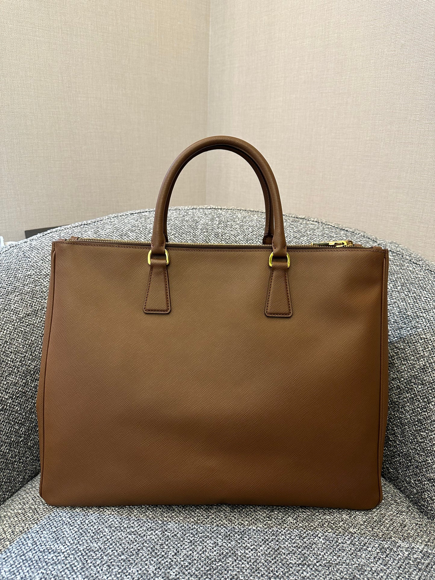 Prada Galleria Saffiano Double Zip Tote Bag