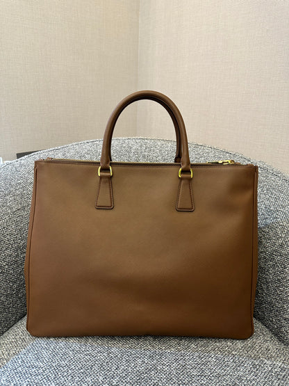 Prada Galleria Saffiano Double Zip Tote Bag