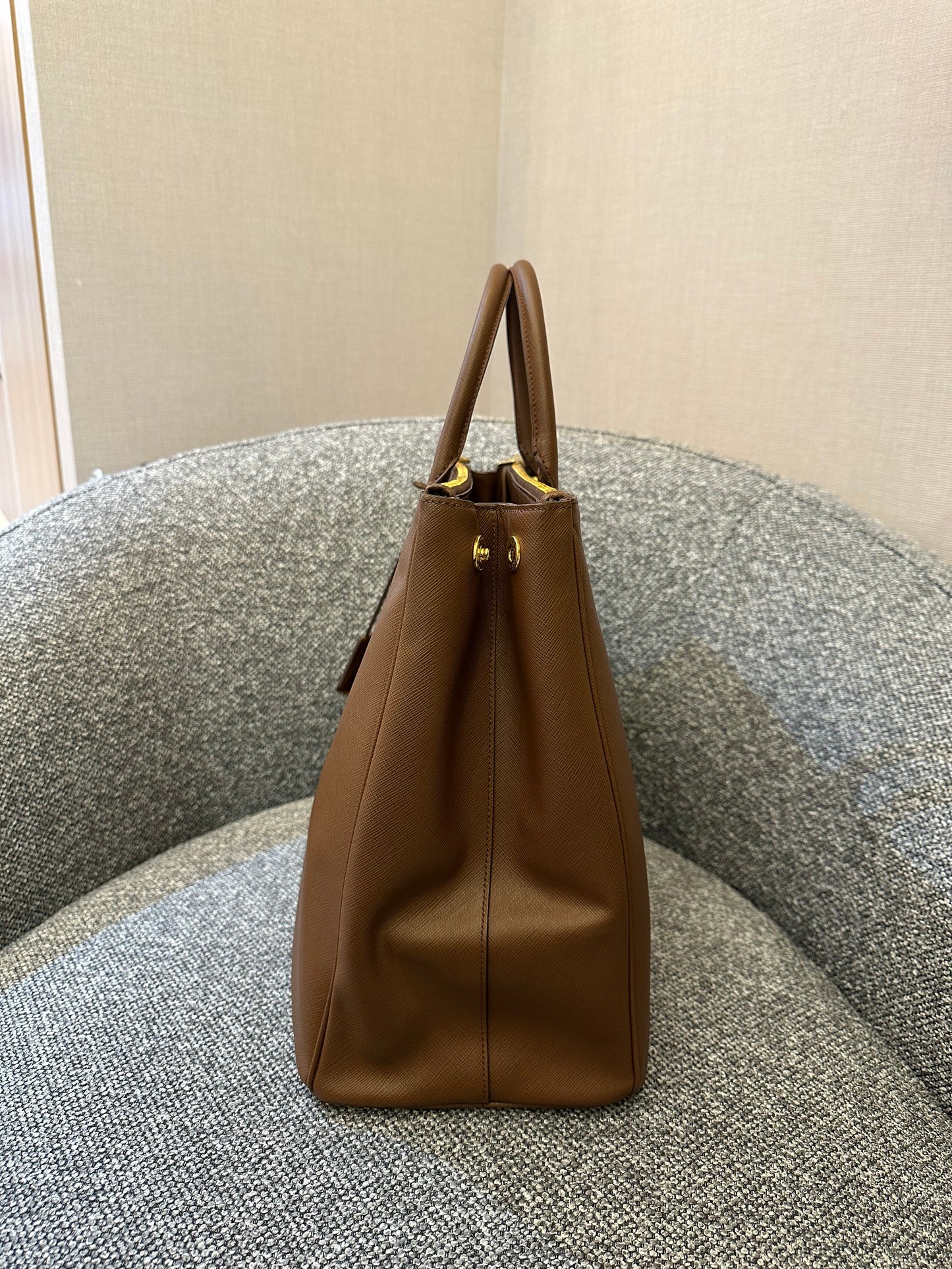 Prada Galleria Saffiano Double Zip Tote Bag