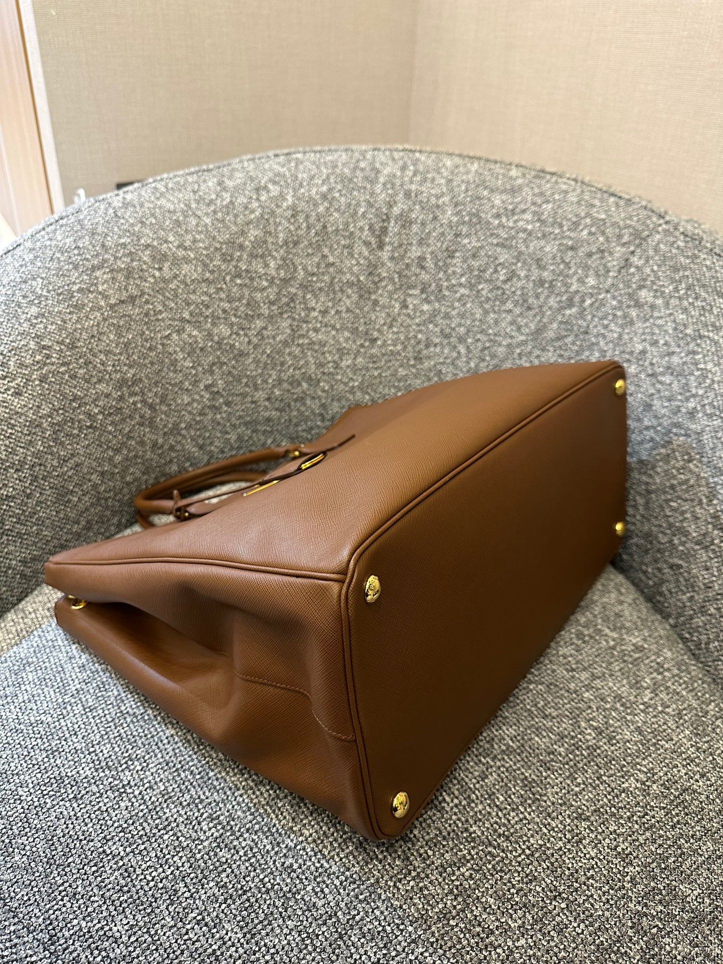 Prada Galleria Saffiano Double Zip Tote Bag