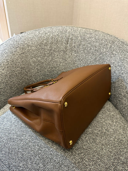 Prada Galleria Saffiano Double Zip Tote Bag