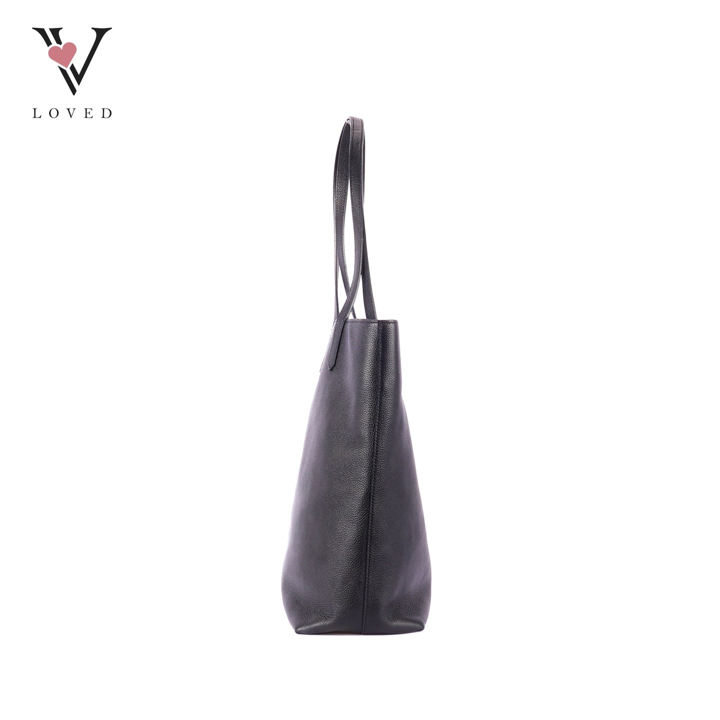 Demellier Vancouver Black Smooth Leather Tote Bag