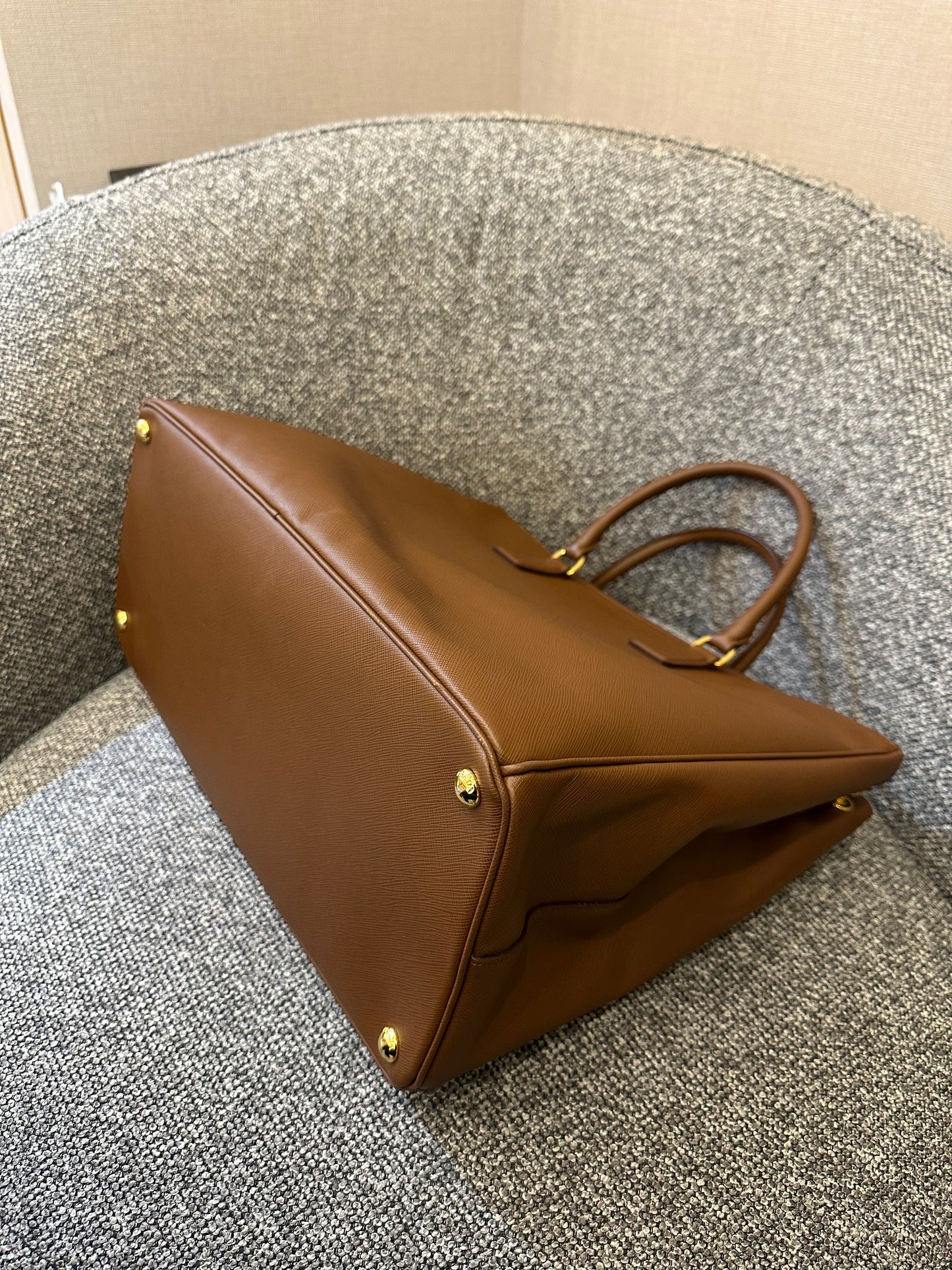 Prada Galleria Saffiano Double Zip Tote Bag