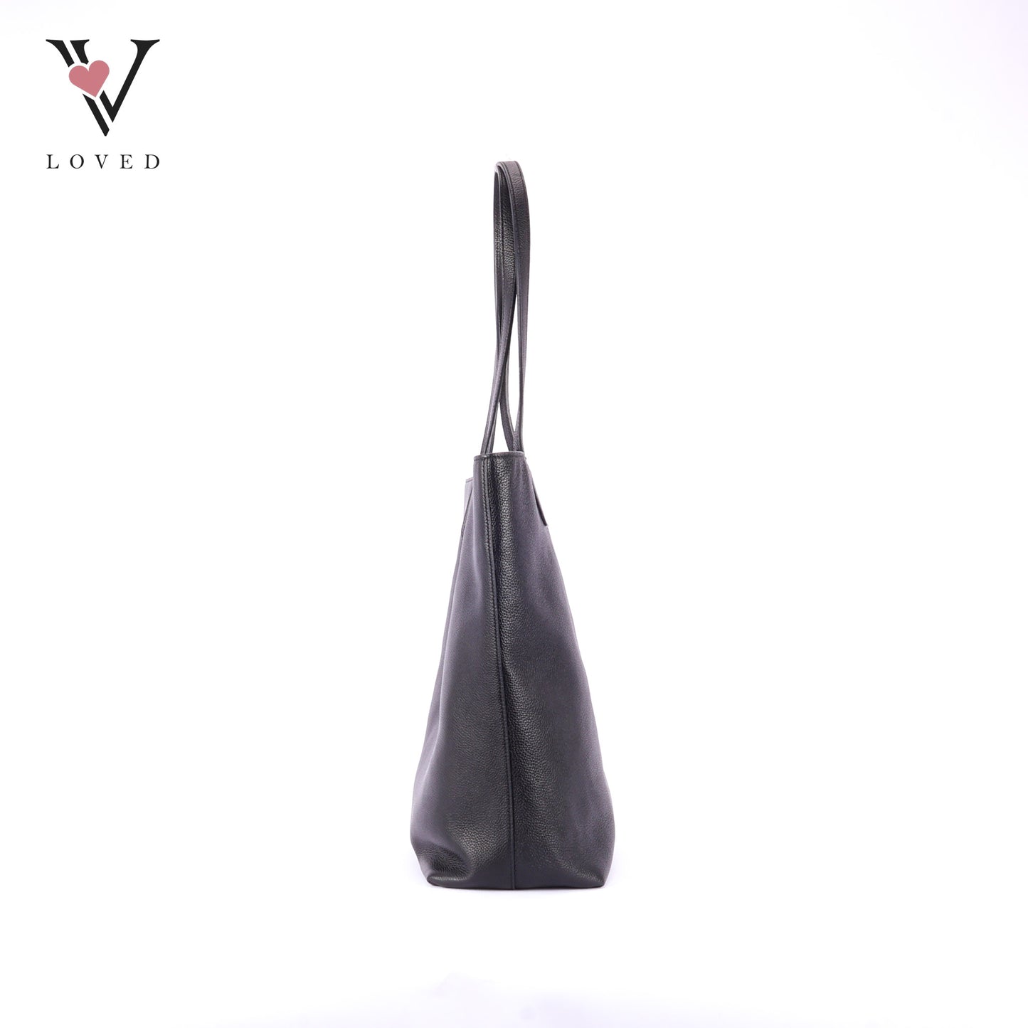 Demellier Vancouver Black Smooth Leather Tote Bag